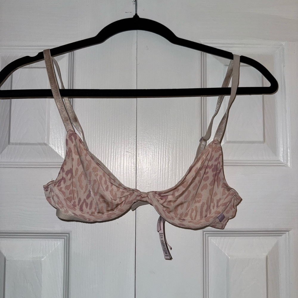 Victoria's Secret Pink Leopard Print Bra